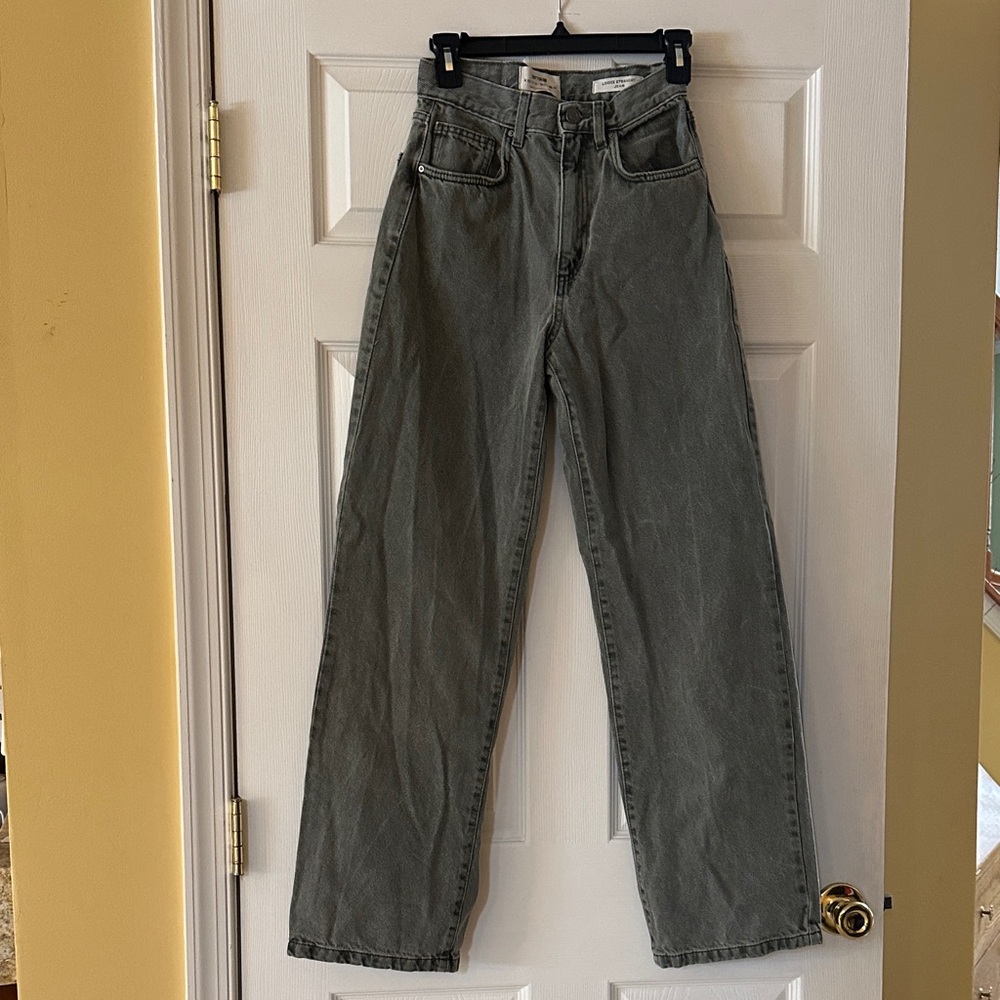 Cotton On Gray Loose Straight Jeans